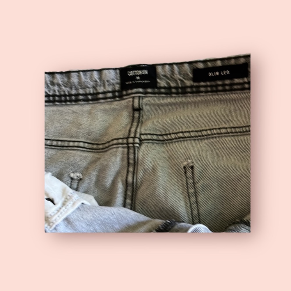 Cotton:On Slim Legs 36Wx30Inseam Grey Denim Jeans - Picture 4 of 5